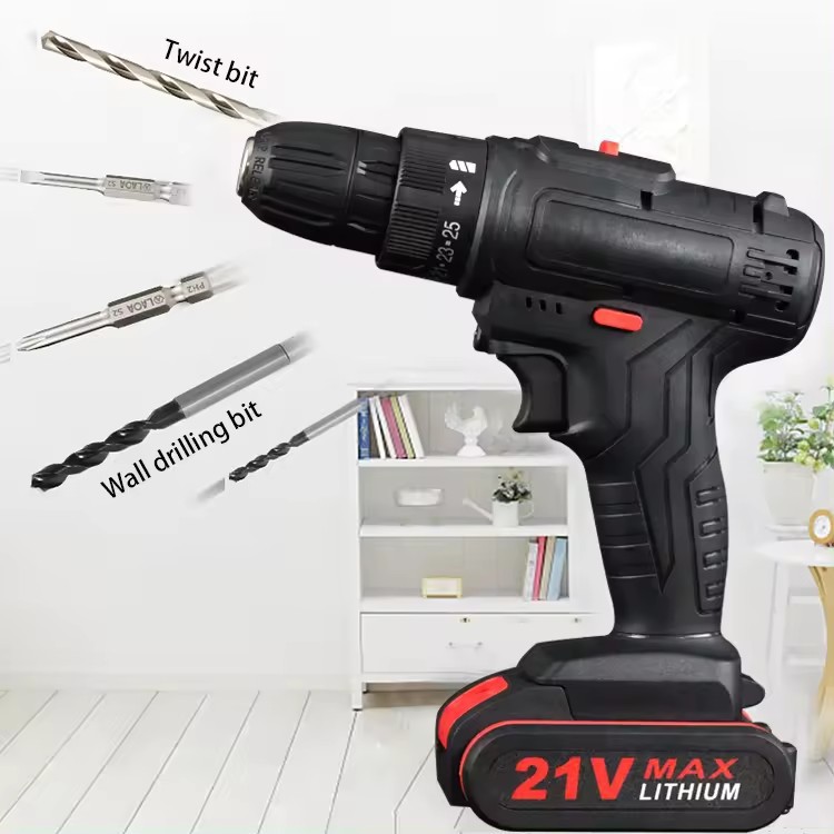 21V 黑土双速充电钻