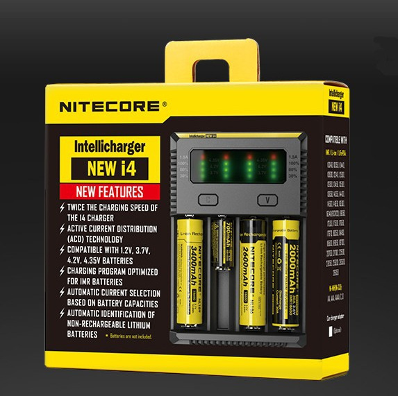 NITECORE NEW I4 14500 18650 18500 26650