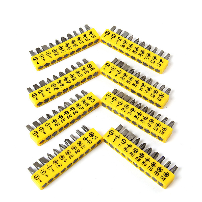 10件套批头十字 一字组合螺丝刀